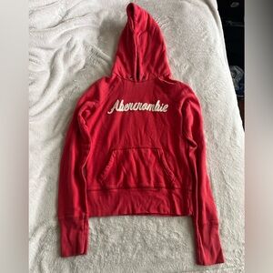 Y2K Red Abercrombie Hoodie